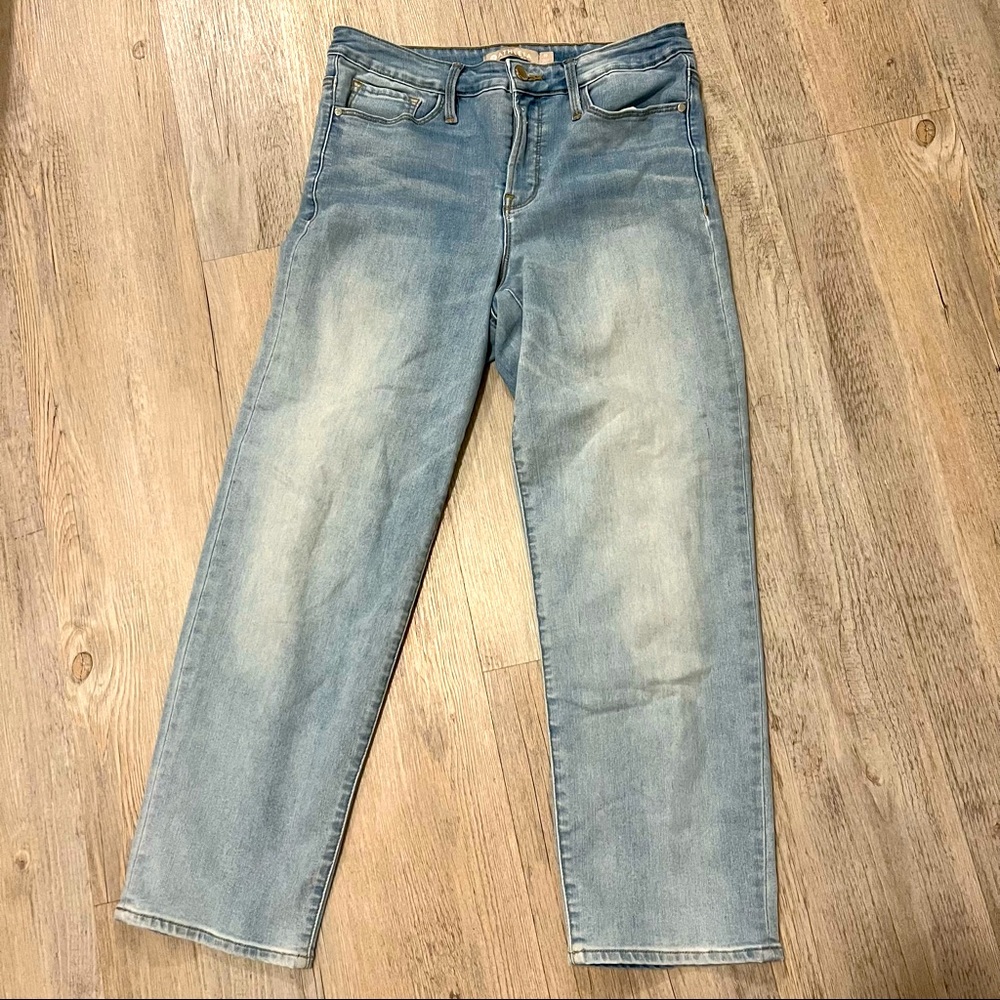 Athleta Sculptek 3/4 length wide-legged high waisted jeans, 30” waist